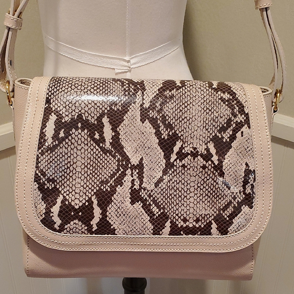 Like New Harper Lawrencr Python Print Shoulder Bag - image 1